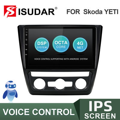 V57S Double Din Samochodowe stereo Bluetooth dla Skoda Yeti DDR4 Octa Core 2.5GHZ